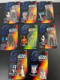 Lot Of 8 Star Wars Action Figures Luke, Obi-Wan