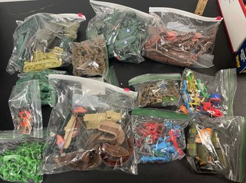 Lot Of Plastic Army Men, Tanks, Forts, Accessories