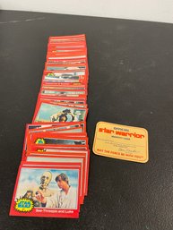 Star Wars 1977 Series 2 Trading Card Set And RARE Star Warrior Card