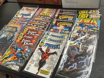 Comics Lot Of 30 Spidergirl Superman Amazon Supersoldier