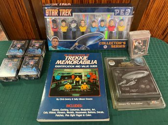 Star Trek Lot - Pez, Books Trading Cards & More