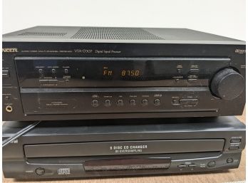 Electronics Lot: PIONEER Receiver ADMIRAL 5-Disc CD CHANGER
