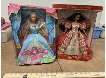 2 Barbie Dolls In Package