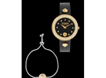 Authentic Versace Watch And Bracelet Set