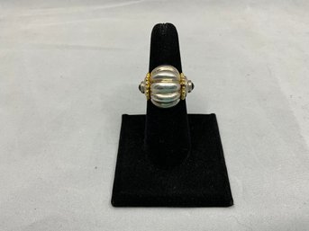 Flli Menegatti Italian Sterling Silver Designer Ring