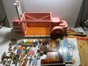 Vintage 1960's Remco Pink Showboat Toy Stage Cinderella, Pinocchio, Wizard Of Oz, And Heidi