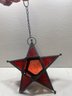 Hanging Star Stained Glass Tealight Candle Holder
