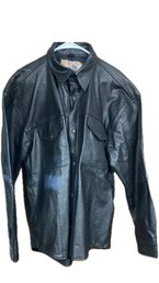 Black Hasbro Light/ Midweight Leather Jacket Men's Size XL