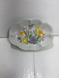Small Floral Trinket Tray Dish