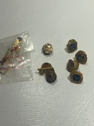 Lot Of 8 Lion's Club Pins Some Gold Filled