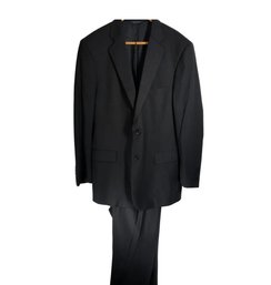 Mens Brooks Brothers Black Two Piece Suit Size 42L