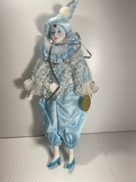Show Stoppers Porcelain Doll With Blue Outfit