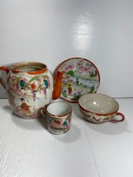 Lot Of 4 Various Japan Tableware Teapot, Cups, And More