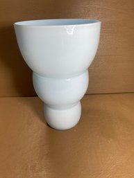 Blue White Glass Vase