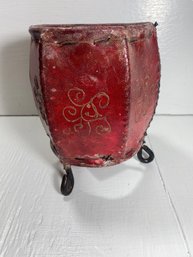 Red Decorative Candle Holder Kevlar (?)