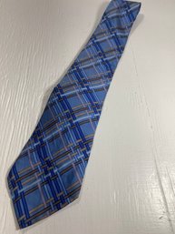 Gucci Blue Woven Patterned All Silk Men's Neck Tie