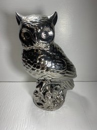 Decorative Owl Statue Figure Aluminum (?)