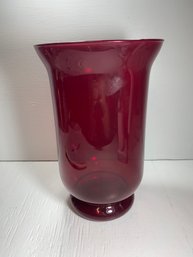 Large Red Pitcher Vase