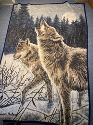 Biederlack Wolf Acrylic Blend Blanket