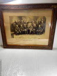 1889 District Attorney And Grand Jury Photograph In Wooden Frame