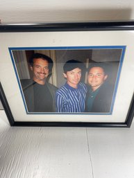 Original Photograph Of Wayne Gretzky And Mario Lemieux In Metal Frame