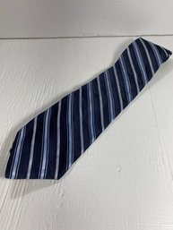 Michael Kors Blue Striped All Silk Men's Neck Tie