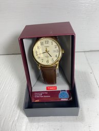 Brand New Timex Indiglo WR30M Brown Leather Watch