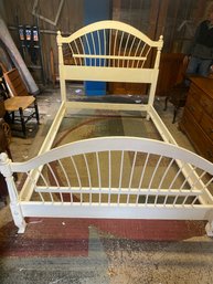 Ethan Allen Cream Colored Full Size Bed Frame