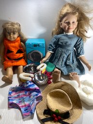 Doll Lot - Vintage Pleasant Co American Girl, My Twinn, Accessories, Clothes, And More