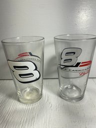 Set Of 2 Dale Earnhardt Jr. #8 Beer Cup Mugs Budweiser