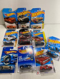 Brand New Lot Of 10 Hot Wheel Cars Various Models And Years