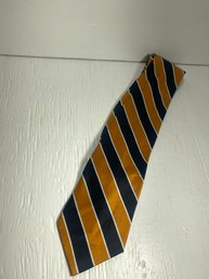 Flynn & O' Hara Golden And Black Neck Tie All Polyester