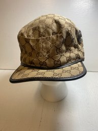 Gucci Size XL Signature Brown Hat