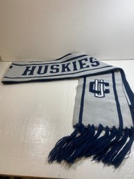 Ct Uconn Huskies Blue And White Scarf