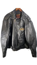 Men's Hot Leathers Size 56 Harley Davidson Hartford CT  Coat Jacket
