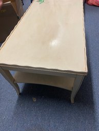 Unbranded Hand Painted Cream Colored Coffee Table