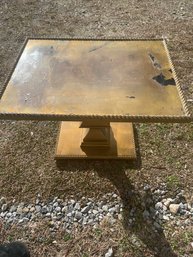 Gold Colored End Table