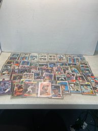 Lot Of 61 Baseball Cards & 1 Football Mostly 70's- 80's In Sleeves