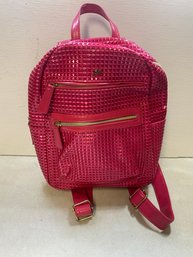 Nicki Minaj Hot Pink Faux Leather Backpack