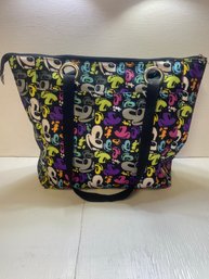 Disney Parks Multi- Colored Mickey Mouse Tote Bag