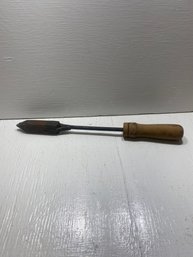 Vintage Copper And Wooden Soldering Hand Tool