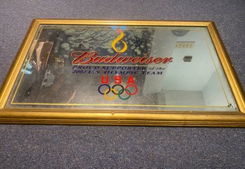 36 X 21' Olympic USA Budweiser Beer Mirrored Wall Hanging