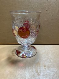 Set Of 6 Westmoreland Glass Co Della Robbia Fruit Goblets