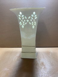 Cream And Golden Cut Out Vase