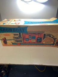Vintage 1960's Remco Pink Showboat Toy Stage Cinderella, Pinocchio, Wizard Of Oz, And Heidi