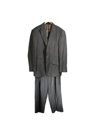 Mens Mecca Superior150s Polyester Gray Two Piece Suit