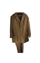 Mens Successo Uomo By Phita Brown Two Piece Suit Size 44R