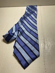 Blue Striped Nautica All Silk Men's Neck Tie