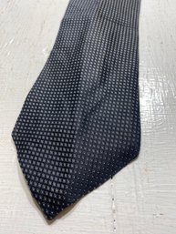 Black Dotted Calvin Klein All Silk Men's Necktie