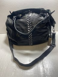 Lucky Brand Black Leather Handbag Purse